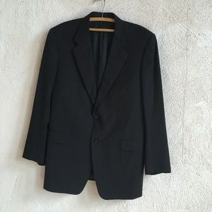 CANALI BLACK WOOL BLAZER 54